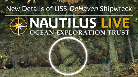 Thumbnail for the USS DeHaven showing a ship's bell and the OET logo