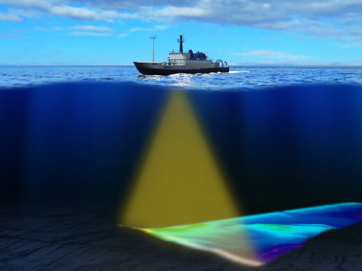 Multibeam mapping illustration