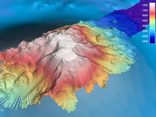 Bathymetric map