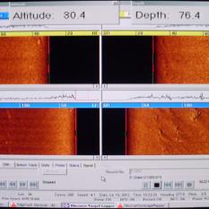 View of the Side-Scan Sonar Display