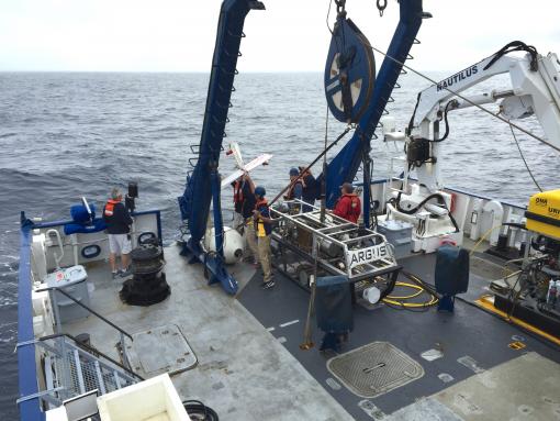 Nautilus ROV deck