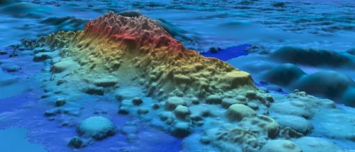 Mapping image of Moonless seamount