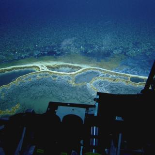 Underwater brine pool