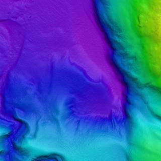 Bathymetric map