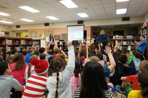 London Elementary School has eager curious students ready to become scientists and engineers on EV Nautilus #InspiredbyNautilusLive