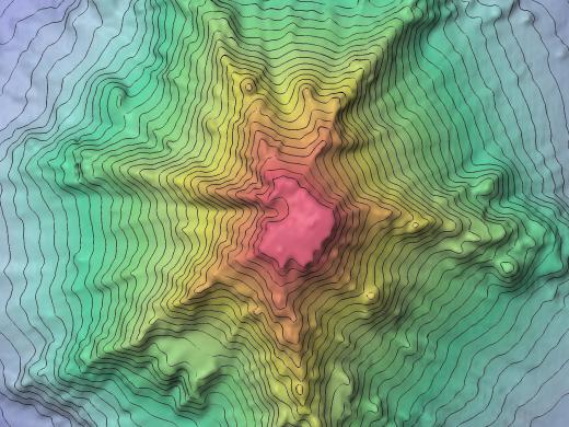 Seamount bathymetry