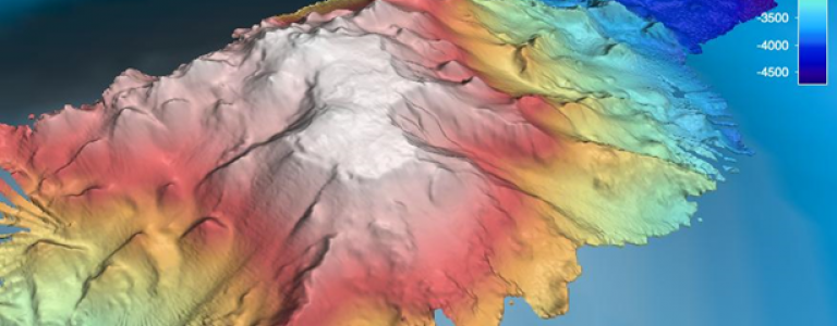 Bathymetric map