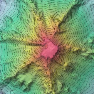 Seamount bathymetry